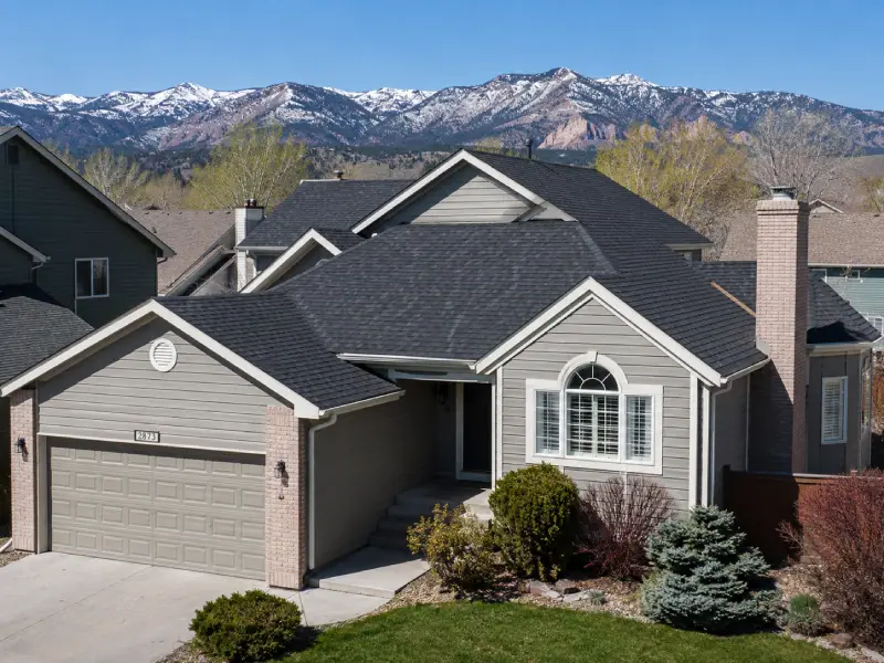 A completed roof replacement on a Colorado home